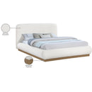  Color_Cream  Size_King  -- Rigby Cream Boucle Fabric Upholstered King Bed IMAGE 10