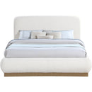  Color_Cream  Size_King  -- Rigby Cream Boucle Fabric Upholstered King Bed IMAGE 3