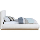  Color_Cream  Size_King  -- Rigby Cream Boucle Fabric Upholstered King Bed IMAGE 4