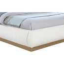 Meridian Rigby Cream Boucle Fabric Queen Bed IMAGE 6