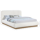  Color_Cream  Size_Queen  -- Rigby Cream Boucle Fabric Upholstered Queen Bed IMAGE 9