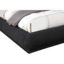 Meridian Rigby Black Boucle Fabric Queen Bed IMAGE 6