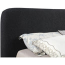  Color_Black  Size_Queen  -- Rigby Black Boucle Fabric Upholstered Queen Bed IMAGE 7