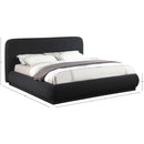  Color_Black  Size_Queen  -- Rigby Black Boucle Fabric Upholstered Queen Bed IMAGE 9