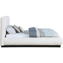 Color_Cream  Size_King  -- Rigby Cream Boucle Fabric Upholstered King Bed IMAGE 4