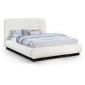  Color_Cream Size_Queen -- Rigby Cream Boucle Fabric Upholstered Queen Bed IMAGE 1