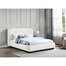  Color_Cream  Size_Queen  -- Rigby Cream Boucle Fabric Upholstered Queen Bed IMAGE 2