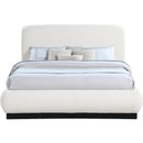 Meridian Rigby Cream Boucle Fabric Queen Bed IMAGE 3
