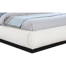 Meridian Rigby Cream Boucle Fabric Queen Bed IMAGE 6