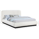 Color_Cream  Size_Queen  -- Rigby Cream Boucle Fabric Upholstered Queen Bed IMAGE 9