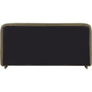 Meridian Rigby Olive Boucle Fabric Queen Bed IMAGE 5