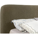 Color_Olive  Size_Queen  -- Rigby Olive Boucle Fabric Upholstered Queen Bed IMAGE 7