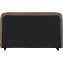 Meridian Rigby Brown Linen Textured Fabric Queen Bed IMAGE 5