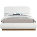  Color_Cream  Size_King  -- Rigby Cream Linen Textured Fabric Upholstered King Bed IMAGE 3