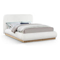  Color_Cream Size_Queen -- Rigby Cream Linen Textured Fabric Upholstered Queen Bed IMAGE 1