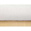 Meridian Rigby Cream Linen Textured Fabric Queen Bed IMAGE 6