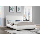  Color_Cream  Size_King  -- Meridian Rigby Upholstered Platform Bed IMAGE 2
