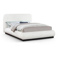  Color_Cream Size_Queen -- Meridian Rigby Upholstered Platform Bed IMAGE 1