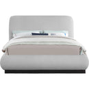  Color_Grey  Size_King  -- Rigby Grey Linen Textured Fabric Upholstered King Bed IMAGE 3