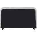 Meridian Rigby Grey Linen Textured Fabric King Bed IMAGE 5