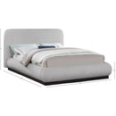  Color_Grey  Size_King  -- Rigby Grey Linen Textured Fabric Upholstered King Bed IMAGE 9