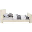  Color_Beige  Size_King  -- Camila Beige Chenille Fabric Upholstered King Bed IMAGE 4
