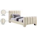  Color_Beige  Size_Twin  -- Camila Beige Chenille Fabric Upholstered Twin Bed IMAGE 10