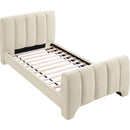  Color_Beige  Size_Twin  -- Camila Beige Chenille Fabric Upholstered Twin Bed IMAGE 7