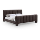  Color_Brown  Size_Full  -- Camila Brown Chenille Fabric Upholstered Full Bed IMAGE 1