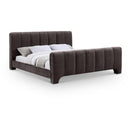 Meridian Camila Brown Chenille Fabric Full Bed (3 Boxes) IMAGE 1