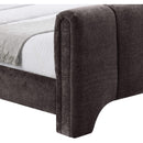 Meridian Camila Brown Chenille Fabric Full Bed (3 Boxes) IMAGE 6