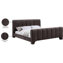 Meridian Camila Brown Chenille Fabric King Bed (3 Boxes) IMAGE 10