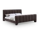 Meridian Camila Brown Chenille Fabric King Bed (3 Boxes) IMAGE 1