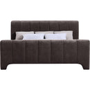 Meridian Camila Brown Chenille Fabric King Bed (3 Boxes) IMAGE 3