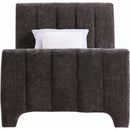  Color_Brown  Size_Twin  -- Camila Brown Chenille Fabric Upholstered Twin Bed IMAGE 3