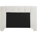  Color_Cream  Size_King  -- Camila Cream Chenille Fabric Upholstered King Bed IMAGE 5