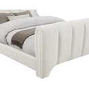 Meridian Camila Cream Chenille Fabric King Bed (3 Boxes) IMAGE 6