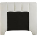  Color_Cream  Size_Twin  -- Camila Cream Chenille Fabric Upholstered Twin Bed IMAGE 5
