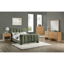 Meridian Camila Green Chenille Fabric Full Bed (3 Boxes) IMAGE 11