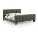 Color_Green  Size_King  -- Camila Green Chenille Fabric Upholstered King Bed IMAGE 1