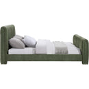 Meridian Camila Green Chenille Fabric King Bed (3 Boxes) IMAGE 4