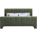  Color_Green  Size_Queen  -- Camila Green Chenille Fabric Upholstered Queen Bed IMAGE 3