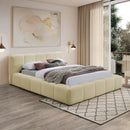  Color_Beige  Size_Full  -- Meridian Carlin Upholstered Platform Bed IMAGE 2