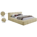 Meridian Carlin Beige Chenille Fabric King Bed (3 Boxes) IMAGE 8