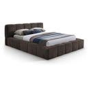 Meridian Carlin Brown Chenille Fabric Full Bed (3 Boxes) IMAGE 1