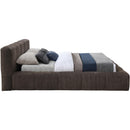  Color_Brown  Size_Full  -- Carlin Brown Chenille Fabric Upholstered Full Bed IMAGE 4