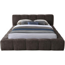  Color_Brown  Size_Queen  -- Carlin Brown Chenille Fabric Upholstered Queen Bed IMAGE 3