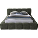  Color_Olive  Size_Full  -- Carlin Olive Chenille Fabric Upholstered Full Bed IMAGE 3