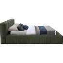  Color_Olive  Size_Full  -- Carlin Olive Chenille Fabric Upholstered Full Bed IMAGE 4