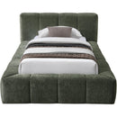  Color_Olive  Size_Twin  -- Carlin Olive Chenille Fabric Upholstered Twin Bed IMAGE 3